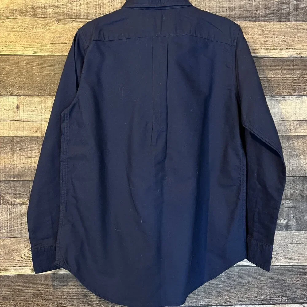 Ralph Lauren Boys‎ Navy & Red Button Down Oxford Shirt 7 Big Pony Logo Preppy